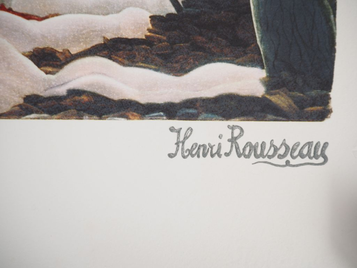 Henri ROUSSEAU (d'après). 4 lithographies modernes, signées et numérot