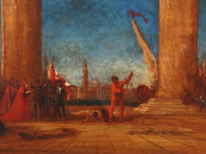 Felix ZIEM (1821-1911). "L'Exécution du Doge de Venise en place publiq