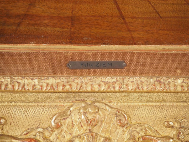 Felix ZIEM (1821-1911). "L'Exécution du Doge de Venise en place publiq