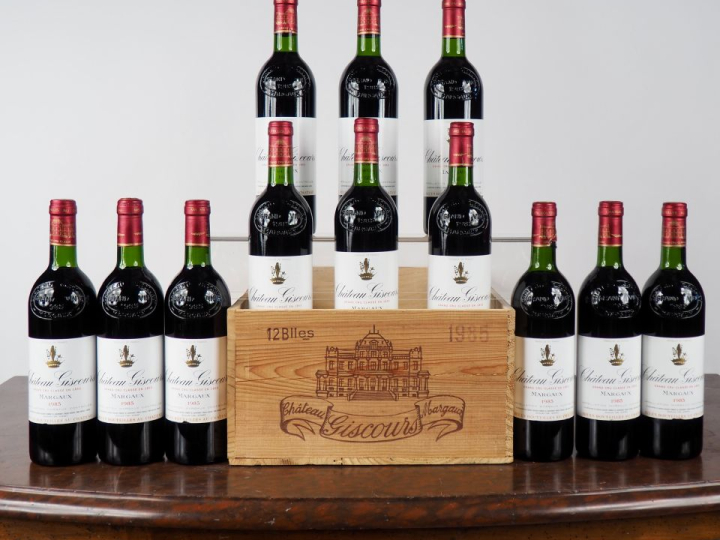 12 BOUTEILLES CHÂTEAU GISCOURS GCC MARGAUX - 1985 - CBO - #1 - 11 BG/1