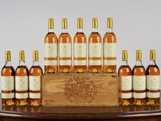 Vente aux enchères 11 BOUTEILLES CHÂTEAU D'YQUEM 1er CCS SAUTERNES - 1986 - CBO - #1 - 3 