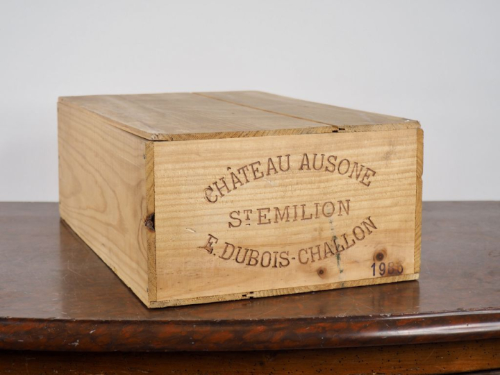 12 BOUTEILLES CHÂTEAU AUSONE 1er GCC SAINT ÉMILION - 1986 - CBO - #1 -