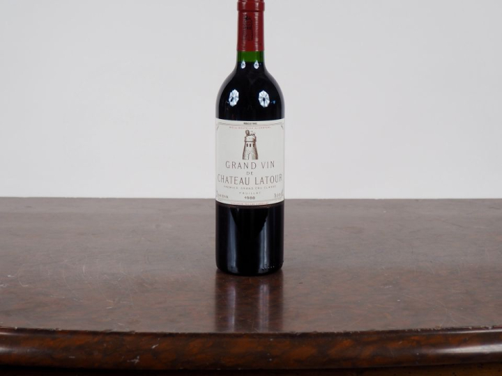 1 BOUTEILLE CHÂTEAU LATOUR 1er GCC PAUILLAC - 1988 - #1 - PAPIER DE SO