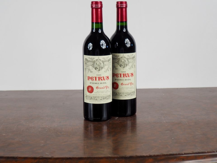 2 BOUTEILLES PETRUS POMEROL - 1988 - #1 - TRÈS BONS NIVEAUX