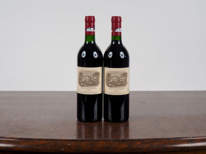 2 BOUTEILLES CHÂTEAU LAFITE ROTHSCHILD 1er GCC PAUILLAC - 1988 - #1 - 