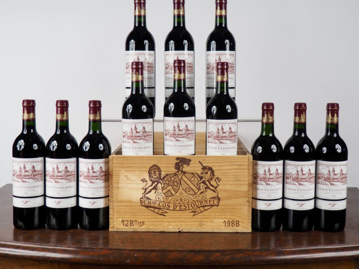 12 BOUTEILLES CHÂTEAU COS D'ESTOURNEL GCC SAINT ESTÈPHE - 1988 - CBO -
