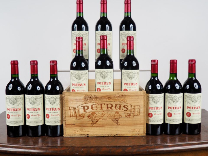 12 BOUTEILLES PETRUS POMEROL - 1988 - CBO - #1 - 1 LB