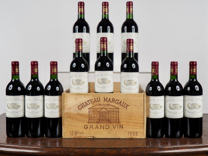 12 BOUTEILLES CHÂTEAU MARGAUX 1er GCC MARGAUX - 1989 - CBO - #1 - BONS