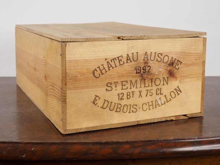 12 BOUTEILLES CHÂTEAU AUSONE 1er GCC SAINT ÉMILION - 1992 - CBO - #1 -