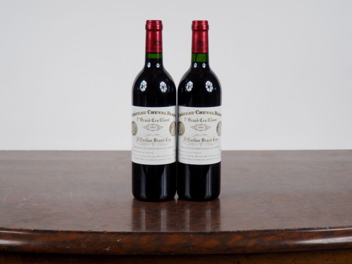 2 BOUTEILLES CHÂTEAU CHEVAL BLANC 1er GCC SAINT ÉMILION - 1993 - #1 - 