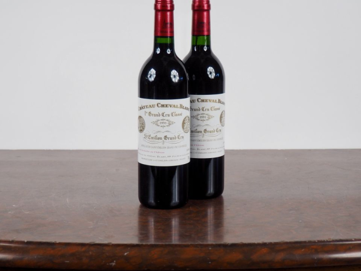 2 BOUTEILLES CHÂTEAU CHEVAL BLANC 1er GCC SAINT ÉMILION - 1993 - #1 - 