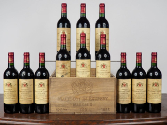 Vente aux enchères 12 BOUTEILLES CHÂTEAU MALESCOT ST EXUPÉRY GCC MARGAUX - 1996 - CBO - #