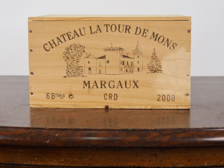 6 BOUTEILLES CHÂTEAU LA TOUR DE MONS CB MARGAUX - 2000 - CBO - #4