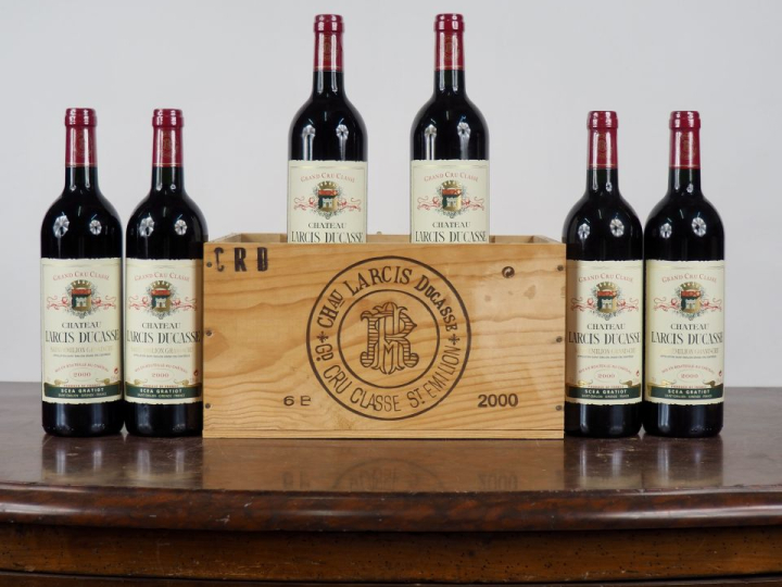 6 BOUTEILLES CHÂTEAU LARCIS DUCASSE GCC SAINT ÉMILION - 2000 - CBO - #