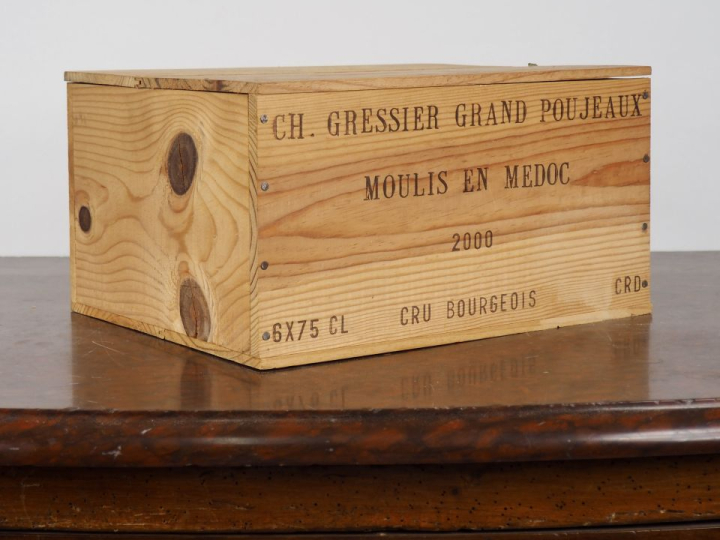 6 BOUTEILLES GRESSIER GRAND POUJEAUX CB MOULIS - 2000 - CBO - #4