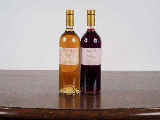 Vente aux enchères 2 BOUTEILLES PEYRE ROSE COTEAUX DU LANGUEDOC : 1 "ORO" 1996 - 1 "ROSE 