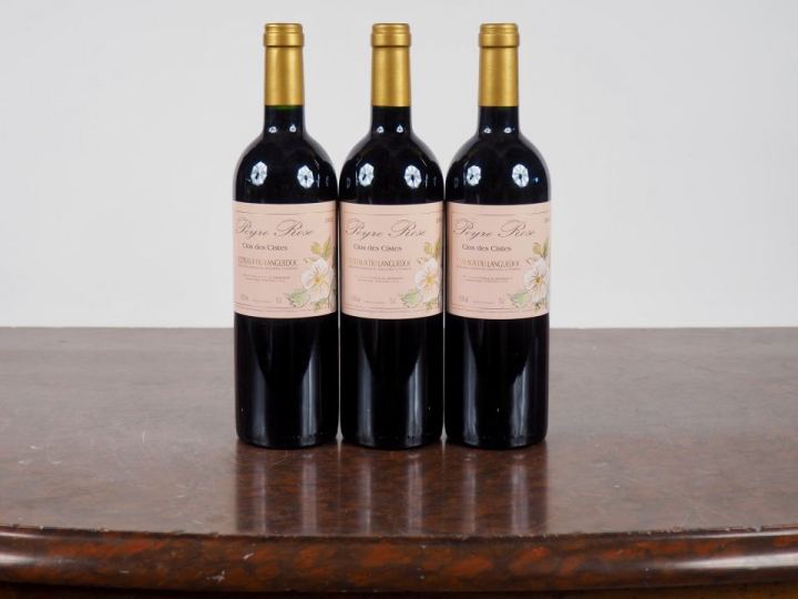 3 BOUTEILLES PEYRE ROSE "CLOS DES CISTES" COTEAUX DU LANGUEDOC - 2002 