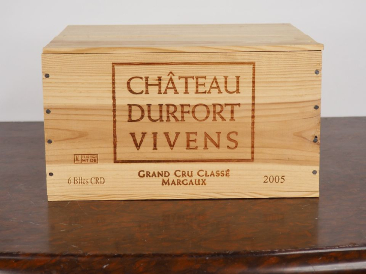 6 BOUTEILLES CHÂTEAU DURFORT VIVENS GCC MARGAUX - 2005 - CBO - #3
