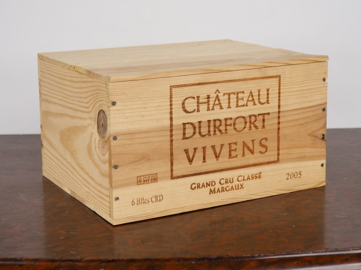 6 BOUTEILLES CHÂTEAU DURFORT VIVENS GCC MARGAUX - 2005 - CBO - #3