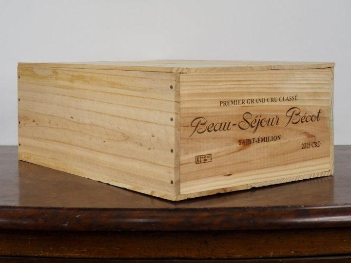 12 BOUTEILLES CHÂTEAU BEAU-SÉJOUR BÉCOT 1er GCC SAINT ÉMILION - 2015 -