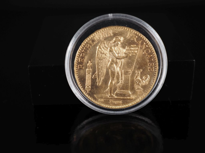 Pièce de 100 Francs or, République Française, 1899-A.  FRAIS ACHETEURS