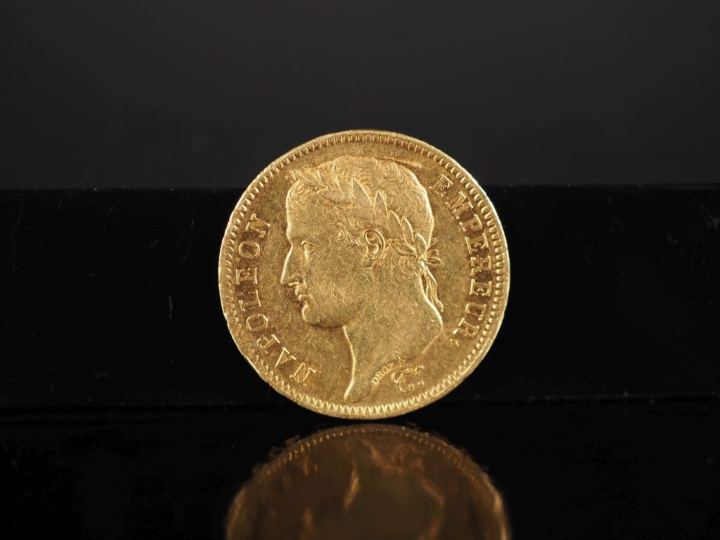 Pièce de 40 Francs or, Napoléon Empereur, 1809-A.  FRAIS ACHETEURS 10%