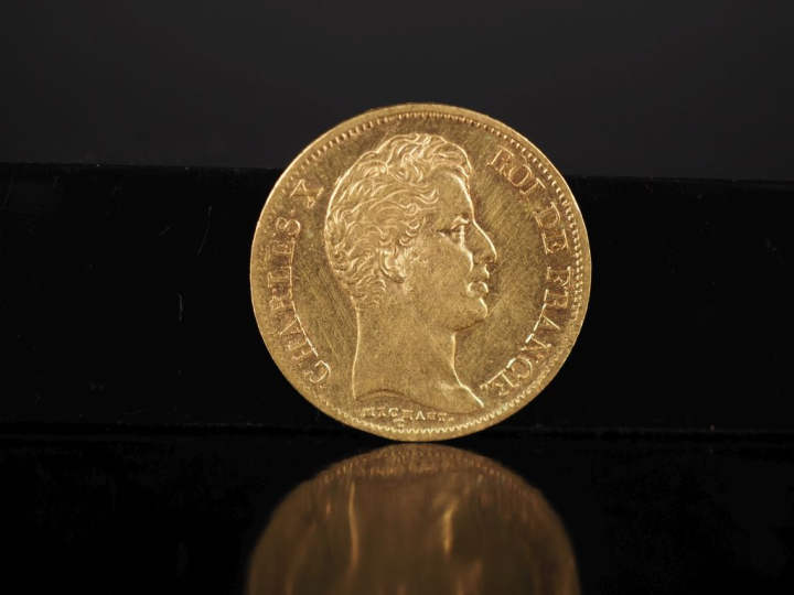 Pièce de 40 Francs or, Charles X, Roi de France, 1830-A. FRAIS ACHETEU