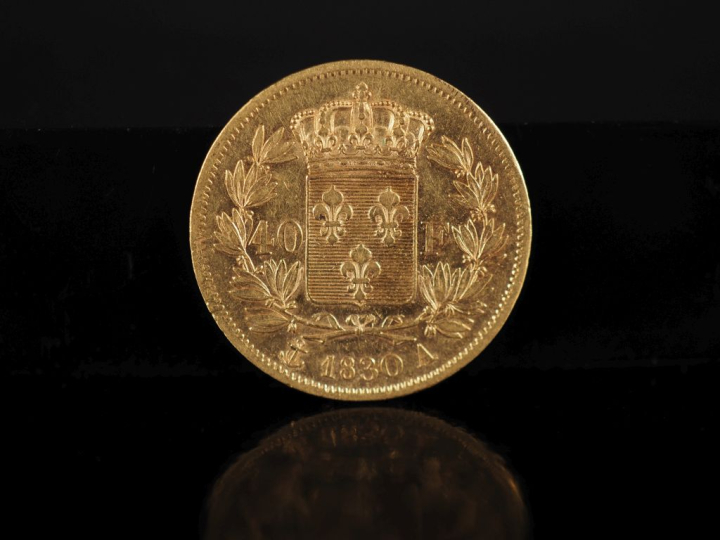 Pièce de 40 Francs or, Charles X, Roi de France, 1830-A. FRAIS ACHETEU