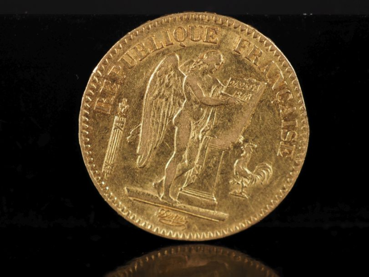 Pièce de 20 Francs or, République Française, 1849-A. FRAIS ACHETEURS 1