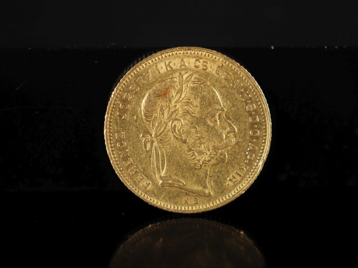 Pièce de 20 Francs/8 Forint or, François-Joseph I, 1180. FRAIS ACHETEU