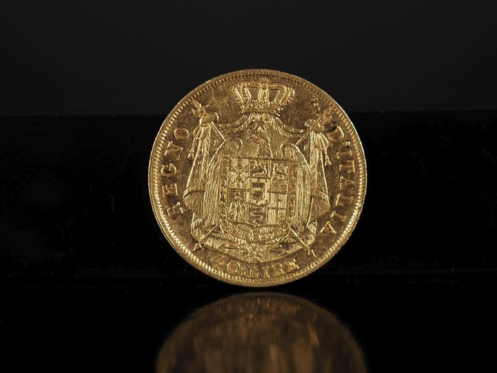 Pièce de 40 Lire or, Napoleone Imperatore, 1812-M. FRAIS ACHETEURS 10%