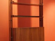 Bureau bibliothèque 1960 anglaise en palissandre. Kef Capella II