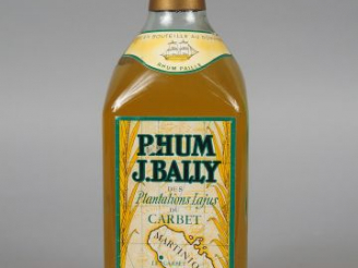 Vente aux enchères 1 BOUTEILLE - RHUM PAILLE BALLY CARBET ANNEES 60/70 50°