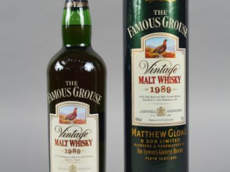Vente aux enchères 1 BOUTEILLE - WHISKY FAMOUS GROUSE - 1989