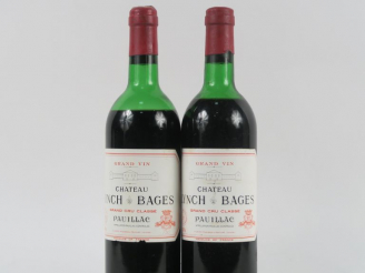 Vente aux enchères 2 BOUTEILLES CHÂTEAU LYNCH BAGES GCC PAUILLAC - 1976 - 1 HEP/1 BEP