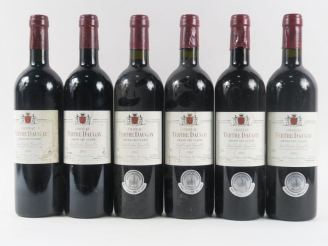 Vente aux enchères 6 BOUTEILLES CHÂTEAU TERTRE DAUGAY GCC ST EMILION - 2 de 2001/4 de 200