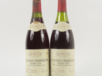 Vente aux enchères 2 BOUTEILLES CHAPELLE CHAMBERTIN GC A. NOIROT CARRIÈRE - 1991 - 1 à 3,