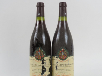 Vente aux enchères 2 BOUTEILLES GEVREY CHAMBERTIN LOUIS LESANGLIER - 1992 - 1 EA