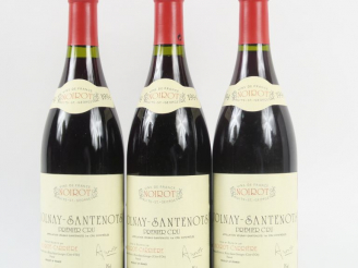 Vente aux enchères 3 BOUTEILLES VOLNAY SANTENOTS 1er CRU A. NOIROT CARRIÈRE - 1994