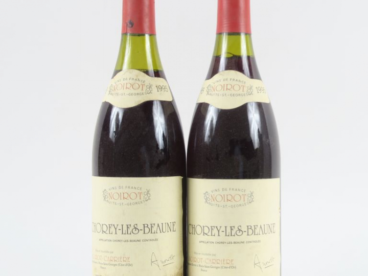 2 BOUTEILLES CHOREY LES BEAUNE A. NOIROT CARRIÈRE - 1995