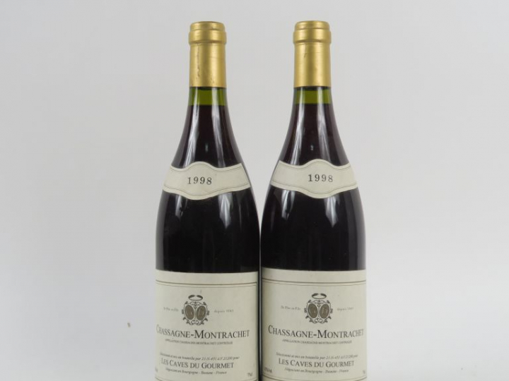 2 BOUTEILLES NUITS SAINT GEORGES LES CAVES DU GOURMET - 1998