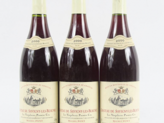 Vente aux enchères 3 BOUTEILLES SAVIGNY LES BEAUNE 1er CRU 'LES VERGELESSES' MICHEL PONT 