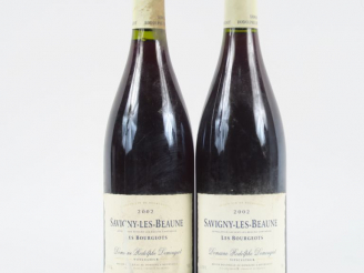 Vente aux enchères 2 BOUTEILLES SAVIGNY LES BEAUNE DOMAINE RODOLPHE DEMOUGEOT  - 2002