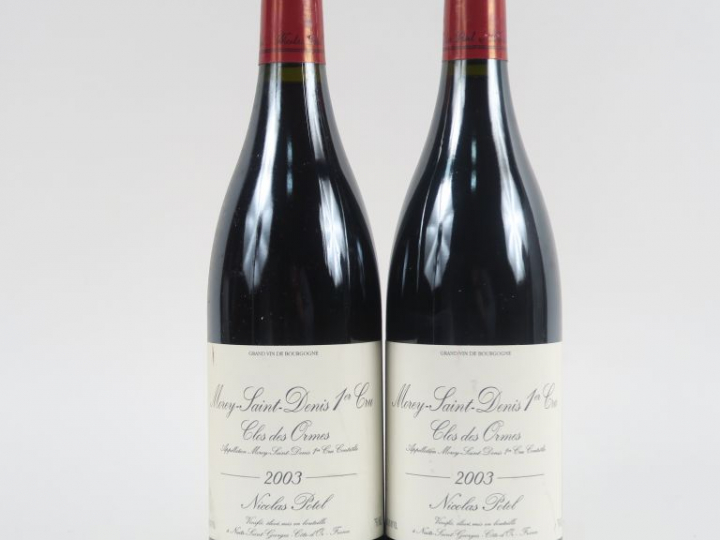 2 BOUTEILLES MOREY SAINT DENIS 1er CRU 'CLOS DES ORMES' NICOLAS POTEL 