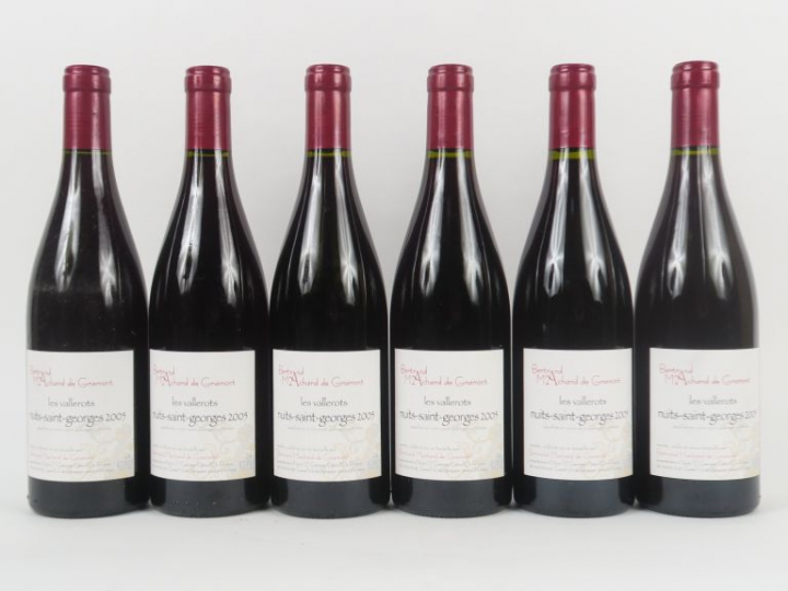 6 BOUTEILLES NUITS SAINT GEORGES 'LES VALLEROTS' BERTRAND MACHARD DE G