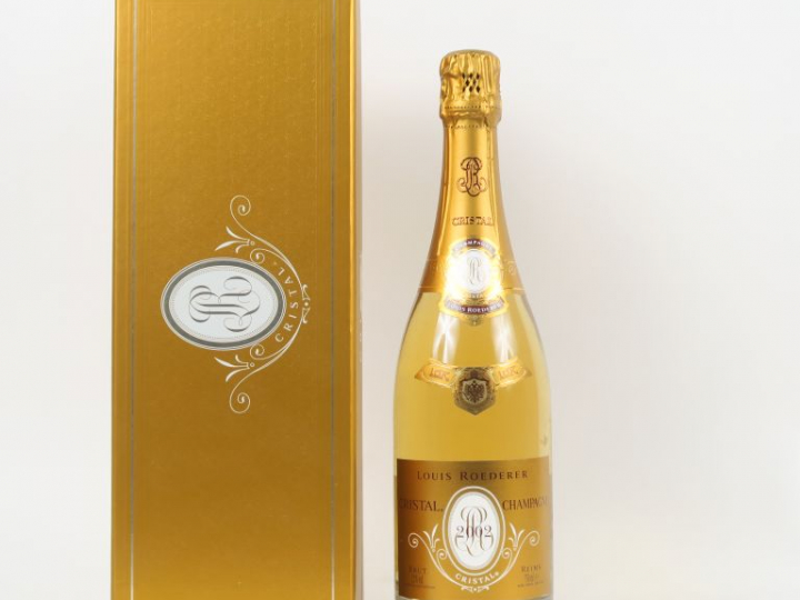 1 BOUTEILLE CHAMPAGNE CRISTAL ROEDERER - 2002 - COFFRET