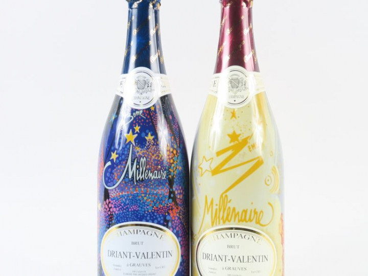 2 BOUTEILLES CHAMPAGNE '3ème MILLÉNAIRE' DRIANT VALENTIN - COFFRET