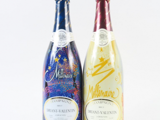 Vente aux enchères 2 BOUTEILLES CHAMPAGNE '3ème MILLÉNAIRE' DRIANT VALENTIN - COFFRET