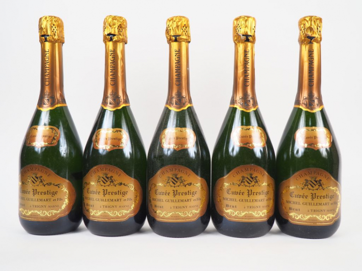 5 BOUTEILLES CHAMPAGNE 'CUVÉE PRESTIGE' MICHEL GUILLEMART