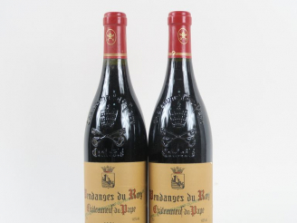 Vente aux enchères 2 BOUTEILLES VENDANGES DU ROY CHÂTEAUNEUF DU PAPE - 1981